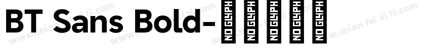 BT Sans Bold字体转换